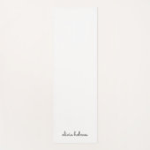 Stijlvol monogram | Modern minimalistisch witscrip Yogamat (Voorkant)
