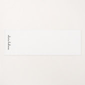 Stijlvol monogram | Modern minimalistisch witscrip Yogamat (Voorkant (horizontaal))