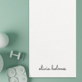 Stijlvol monogram | Modern minimalistisch witscrip Yogamat