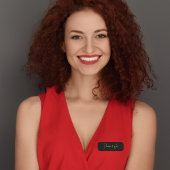 Stijlvol Monogram Modern Minimalistisch Zwart Scri Naamplaatje