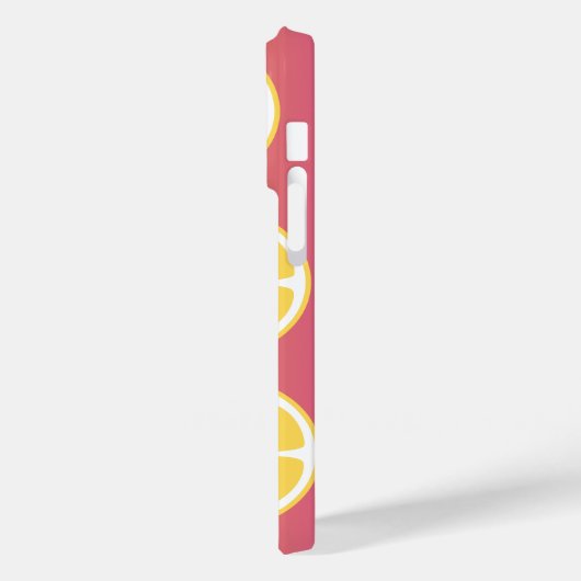 Stijlvol monogram roze en geel Case-Mate iPhone case (Achterkant / Links)
