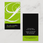 Stijlvol Monogram Visitekaartje (Voorkant / Achterkant)