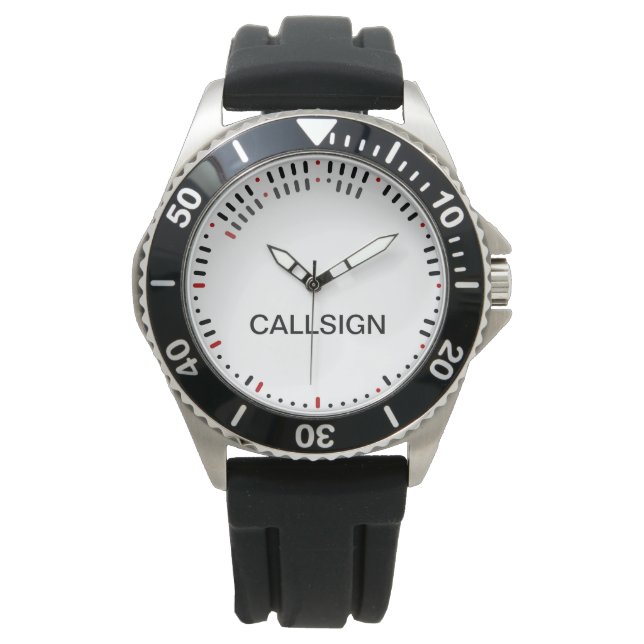 Stijlvol morse code horloge (Voorkant)