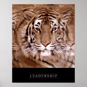 Stijlvol Motivatie leiderschap Tiger Poster