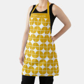 Stijlvol Mustard Yellow Geometric Pattern Custom Schort (Insitu)