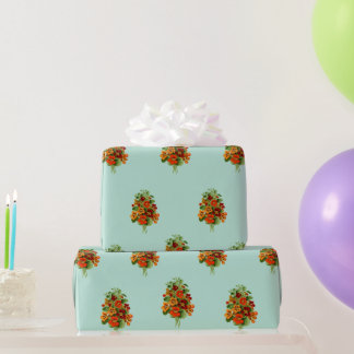 Stijlvol Nasturtium Wrapping Paper Cadeaupapier