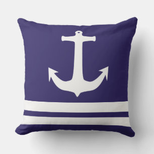 Stijlvol nautisch anker buitenkussen