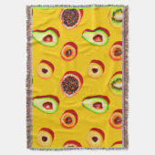 Stijlvol neon fruit patroon deken (Voorkant Verticaal)