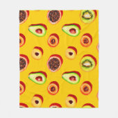 Stijlvol neon fruit patroon fleece deken (Voorkant)