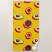 Stijlvol neon fruit patroon strandlaken (Voorkant)