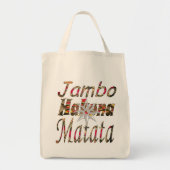 Stijlvol nieuwste natuurlijke Hakuna Matata Tote Bag (Voorkant)