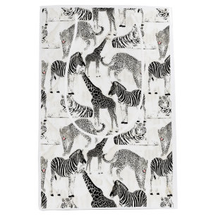 Stijlvol Oerwoud-dierenpatroon Medium Cadeauzakje