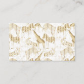 Stijlvol Oerwoud Wilde Dieren Patroon Visitekaartje (Voorkant)