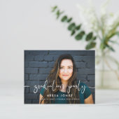Stijlvol ontwerp Fotograduatie party-uitnodiging Briefkaart (Staand voorkant)