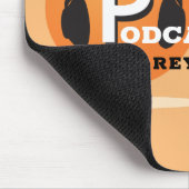 Stijlvol ontwerp, podcaster, podcast muismat (Hoek)