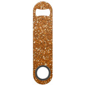 Stijlvol Oranje glitter Speed Flessenopener (Achterkant)