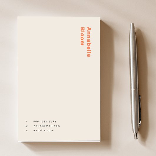 Stijlvol Oranje minimaal modern Post-it® Notes