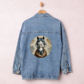 Stijlvol paard met bril – Grappige kunst Denim Jacket (Hangar)