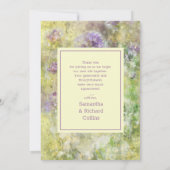 Stijlvol Paars Floral Bedankkaart (Achterkant)