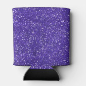 Stijlvol Paars glitter Blikjeskoeler (Achterkant)