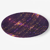 Stijlvol Paars Glitter Gold Mogern Sparkl Papieren Bordje (Gekanteld)