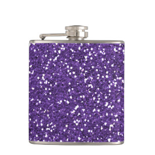 Stijlvol Paars glitter Heupfles