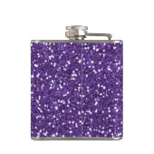 Stijlvol Paars glitter Heupfles (Achterkant)