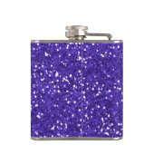 Stijlvol Paars glitter Heupfles (Achterkant)