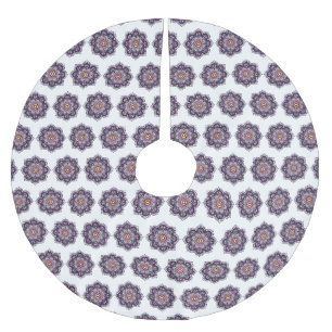 Stijlvol Paars Mandala Kerstboom Rok