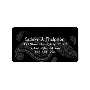 Stijlvol Paisley/Bandana Pattern-label Etiket