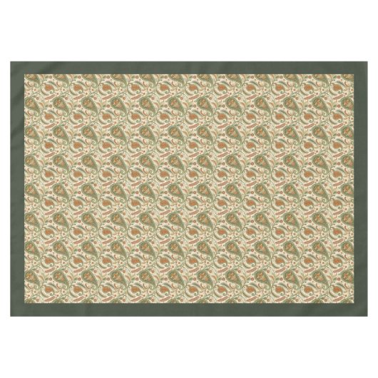 Stijlvol Paisley tafelkleed – Aardse Boho Decor (Voorkant (Horizontaal))