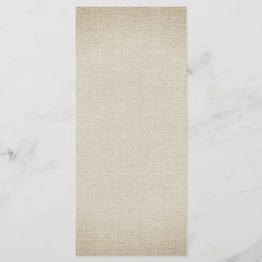 Stijlvol Pampas Grass 4 Course Wedding Menu (Achterkant)