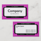 Stijlvol paneel - Magenta-penseeltextuur in pensee Visitekaartje (Voorkant / Achterkant)