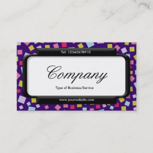 Stijlvol paneel (Script font) - Cascading Colors I Visitekaartje