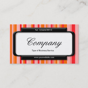Stijlvol paneel (Script font) - Stripes 01 Visitekaartje