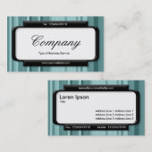 Stijlvol paneel (Script font) - Stripes 04 Visitekaartje (Voorkant / Achterkant)