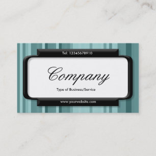 Stijlvol paneel (Script font) - Stripes 04 Visitekaartje