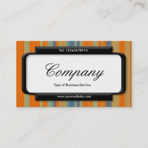 Stijlvol paneel (Script font) - Stripes 05 Visitekaartje