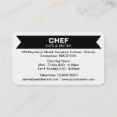 Stijlvol paneel - Zwart (Eggshell) Visitekaartje (Achterkant)