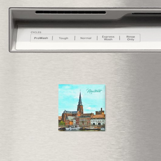 Stijlvol panorama van Maastricht Magneet (Insitu (Vaatwasser))