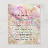 Stijlvol pasta-gebluste alcoholinkt elegant glitte flyer (Voorkant)