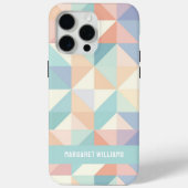Stijlvol pastelkleuren geometrisch patroonontwerp Case-Mate iPhone case (Achterkant)