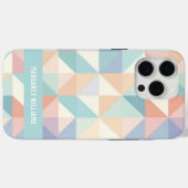 Stijlvol pastelkleuren geometrisch patroonontwerp Case-Mate iPhone case (Achterkant (horizontaal))