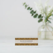 Stijlvol  patroon mini visitekaartje (Staand voorkant)