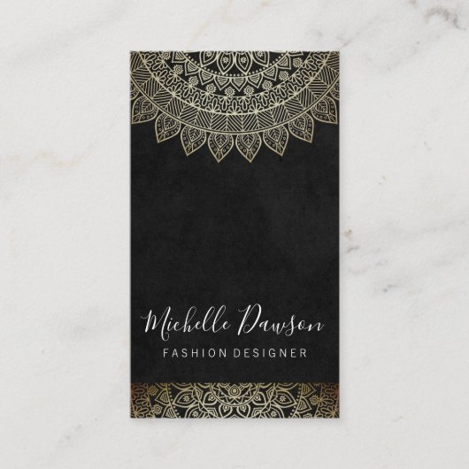 stijlvol patroon visitekaartje (Voorkant)