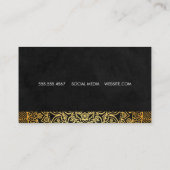 Stijlvol patroon visitekaartje (Achterkant)