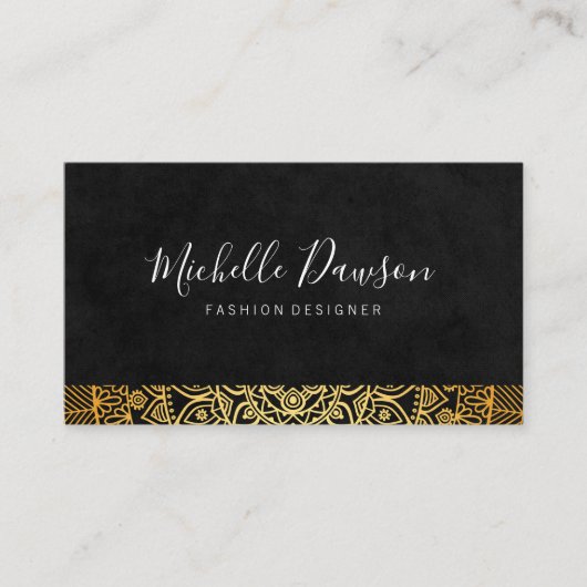 Stijlvol patroon visitekaartje (Voorkant)