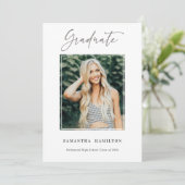 Stijlvol Patroonpatroon Afstuderen Fotoaankondigin (Staand voorkant)