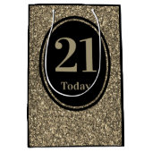 Stijlvol per jaar speciale verjaardagscadeau tas 2 medium cadeauzakje (Voorkant)