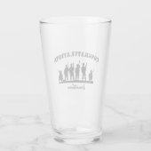 Stijlvol, persoonlijk leger dat uitkomt glas (Achterkant)